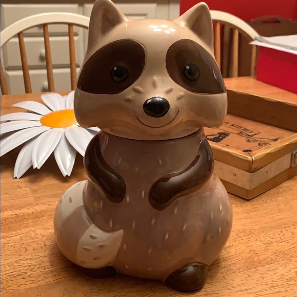 Raccoon Cookie Jar